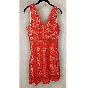 Francesca’s Collections | Red Lacy Dress